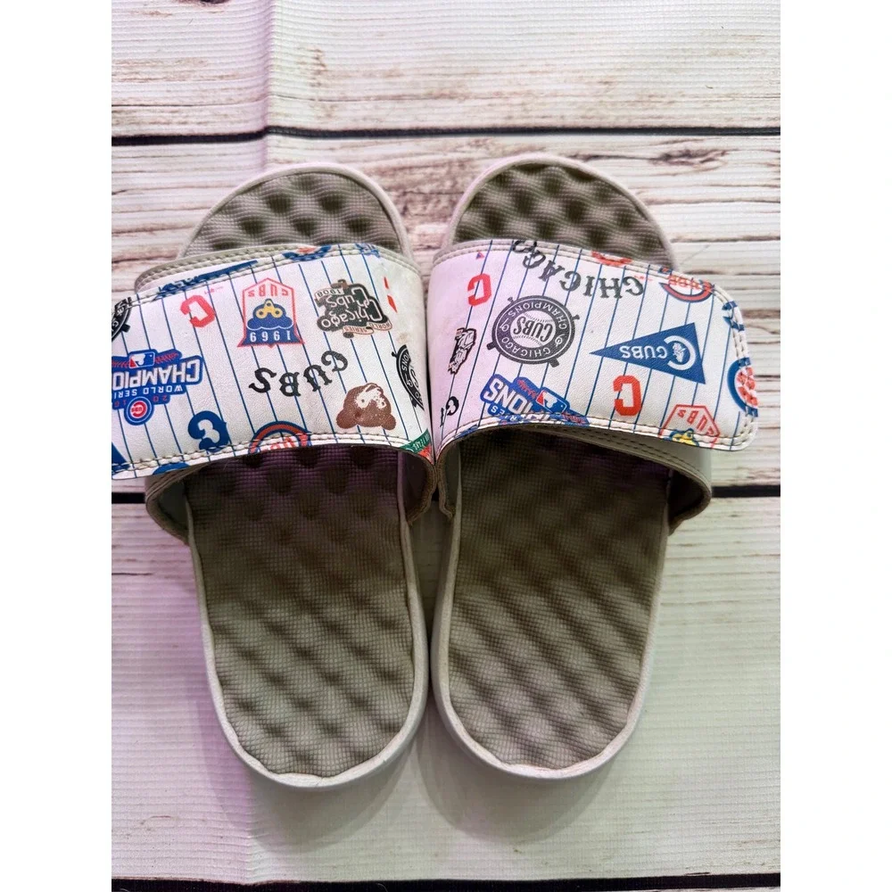 Chicago Cubs MLB ISlide‎ Sandals Kids Size 3 2016 World Series Champions Slides